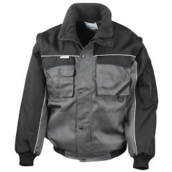 Męska Kurtka Workguard Z Zamkiem Błyskawicznym, Odporna Na Działanie Wody I. Niebieskie kurtki męskie RESULT, m, bez wzorów, sportowe, bez kaptura. Za 283.99 zł.