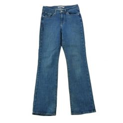 Levi Strauss Jeansy damskie klasyczne bootcut. Niebieskie jeansy damskie Levi's®, bez wzorów, z denimu, eleganckie. Za 127.76 zł.