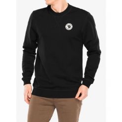 Bluza męska Fjallraven 1960 Logo Badge Sweater. Czarne bluzy męskie Fjällräven, m, bez wzorów, casualowe, bez ramiączek, bez kaptura. Za 419.99 zł.