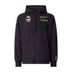 Veste de survêtement Peugeot Sport Asteodi. Czarne bluzy męskie Kappa, m, bez wzorów, z dresówki, sportowe, bez ramiączek, bez kaptura. Za 447.50 zł.