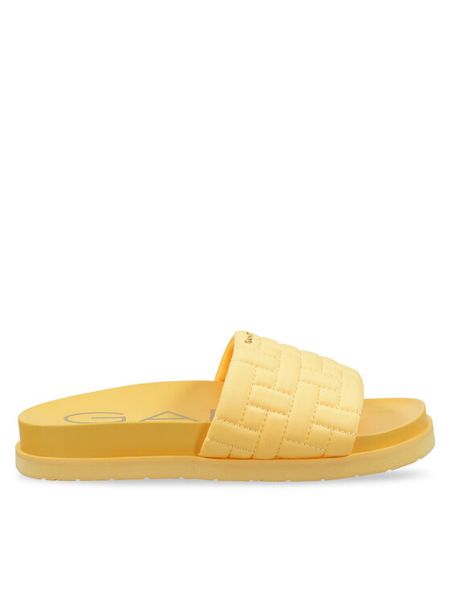 Gant Klapki 30507939 Żółty. Żółte klapki damskie GANT, bez wzorów, z materiału, bez obcasa, bez zapięcia. Za 329.99 zł.