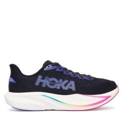 Buty do biegania Hoka. Fioletowe obuwie sportowe damskie HOKA, bez wzorów, bez zapięcia, do biegania. Za 729.99 zł.