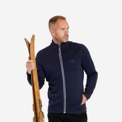 Bluza narciarska męska Quechua 500 Warm. Białe bluzy męskie WED'ZE, m, bez wzorów, z materiału, sportowe, bez ramiączek, bez kaptura. Za 249.99 zł.