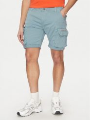 Alpha Industries Szorty materiałowe Crew 176203 Niebieski Slim Fit. Niebieskie szorty męskie Alpha Industries, bez wzorów, z bawełny. Za 319.99 zł.