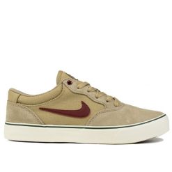 Buty męskie sportowe trampki Nike SB CHRON 2. Brązowe trampki męskie Nike, bez wzorów, sportowe, bez zapięcia. W wyprzedaży za 269.00 zł.