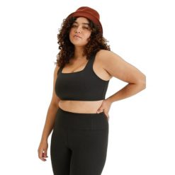 Biustonosz dla kobiet Girlfriend Collective Rib Tommy. Czarne bielizna sportowa damska GIRLFRIEND COLLECTIVE, s, bez wzorów. Za 272.00 zł.