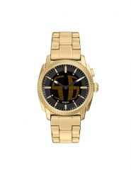 Fossil Zegarek Machine Big Tic FS6157 Złoty. Żółte, analogowe zegarki męskie FOSSIL, bez wzorów, ze stali. Za 979.99 zł.