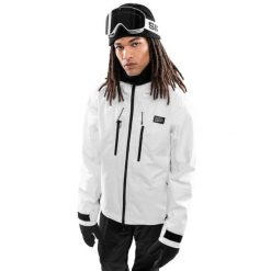 Kurtka snowboardowa męska W5 Megeve. Białe kurtki męskie SIROKO, m, bez wzorów, z hardshellu, bez kaptura. Za 763.00 zł.