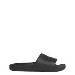 Klapki basenowe dla dorosłych Adidas Adilette Aqua. Czarne klapki damskie Adidas, bez wzorów, sportowe, bez obcasa, bez zapięcia. Za 99.95 zł.