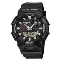 Zegarek Casio Analogowo-Cyfrowy GA-B010-1AER. Czarne, analogowe zegarki męskie Casio, bez wzorów, plastikowe. Za 828.50 zł.