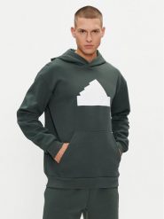 Adidas Bluza Future Icons IN3324 Zielony Regular Fit. Zielone bluzy męskie Adidas, m, bez wzorów, z syntetyku, bez ramiączek, bez kaptura. Za 169.99 zł.