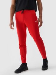 4F Spodnie dresowe joggery męskie - czerwone 3XL. Czerwone spodnie materiałowe męskie 4F, l, bez wzorów, z bawełny. Za 149.99 zł.