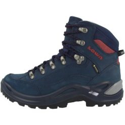 Buty trekkingowe damskie Lowa Renegade Gtx Mid S. Czerwone obuwie trekkingowe damskie Lowa, z materiału, za kostkę, bez zapięcia. Za 899.00 zł.
