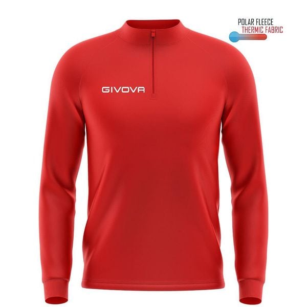Bluza piłkarska dla dorosłych Givova Maglia Tecnica czerwona. Czerwone bluzy męskie Givova, m, bez wzorów, sportowe, bez ramiączek, bez kaptura. Za 87.47 zł.