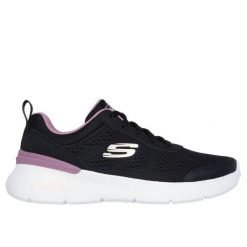 Buty SKECHERS SKECH-AIR DYNAMIGHT Czarny. Czarne obuwie sportowe damskie Skechers, bez wzorów, z syntetyku, bez zapięcia. Za 319.42 zł.
