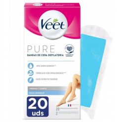 Depilator Honey Veet PURE Paski do depilacji woskiem Plastry do Depilacji Ciała dla Skóry wrażliwej 20szt. Depilatory Honey. Za 29.99 zł.