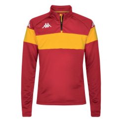 Bluza Kappa Dovare. Czerwone bluzy sportowe męskie Kappa, xl, bez wzorów, bez kaptura, na fitness i siłownię. W wyprzedaży za 131.50 zł.