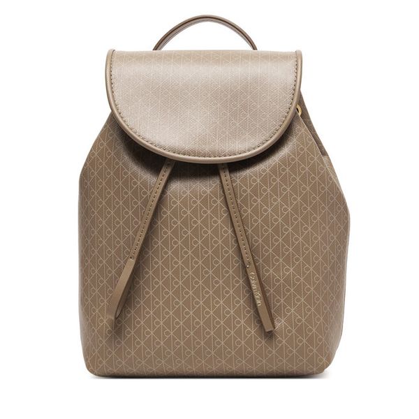 Plecak Calvin Klein. Brązowe plecaki damskie Calvin Klein, bez wzorów. Za 326.99 zł.