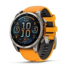 Garmin Fenix 8 47mm AMOLED - Sapphire Titan. Niebieskie zegarki sportowe Garmin, bez wzorów. Za 5,175.99 zł.