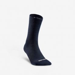 Skarpety turystyczne Quechua SH100 Mid. Niebieskie skarpetki damskie QUECHUA, bez wzorów, z elastanu. Za 39.99 zł.