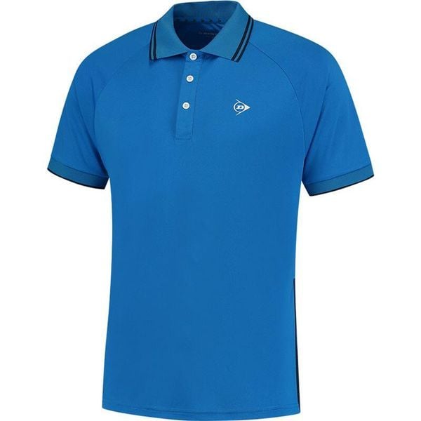 Koszulka sportowa męska Dunlop Club Polo Shirt. Niebieskie koszulki sportowe męskie Dunlop, m, bez wzorów, bez ramiączek, tenisowe. Za 159.99 zł.