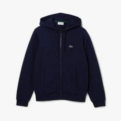 Bluza sportowa męska Lacoste SH9626 00 166 rozpinana. Niebieskie koszulki sportowe męskie Lacoste, m, bez wzorów, bez ramiączek, tenisowe. Za 319.00 zł.
