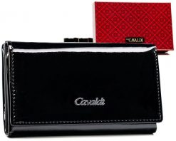 Portfel damski 4U Cavaldi PX23-JMP czarny. Czarne portfele damskie 4U Cavaldi, ze skóry ekologicznej. Za 41.60 zł.