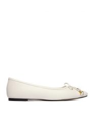 GINO ROSSI Baleriny CEO-ROSE-LT2088 Biały. Białe balerinki damskie Gino Rossi, bez wzorów, ze skóry, bez obcasa, bez zapięcia. Za 329.99 zł.