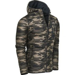 Bluza męska z kapturem zielona moro Recea. Zielone bluzy męskie Recea, l, bez wzorów, z bawełny, bez ramiączek, z kapturem. W wyprzedaży za 49.99 zł.