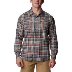 Koszula z długim rękawem Silver Ridge Utility Lite Plaid. Brązowe koszule męskie Columbia, m, bez wzorów, bez kołnierzyka, bez ramiączek. Za 359.00 zł.
