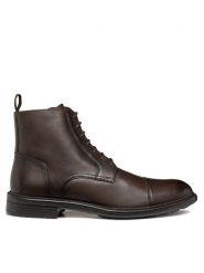 Geox Trzewiki U Walk Pleasure B U567KB-00039 C6009 Brązowy. Brązowe botki męskie Geox, bez wzorów, ze skóry, bez obcasa, bez zapięcia. Za 619.99 zł.