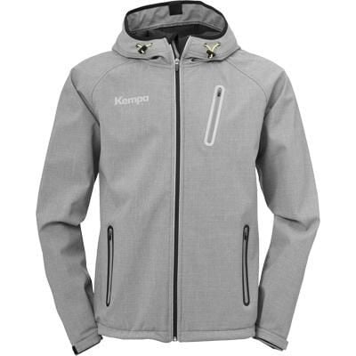 Kurtka Kempa Core 2.0 Softshell Caution. Szare kurtki męskie Kempa, bez wzorów, z materiału, bez kaptura, na fitness i siłownię. W wyprzedaży za 302.35 zł.