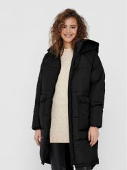 ONLY Płaszcz zimowy 15160167 Czarny Relaxed Fit. Czarne płaszcze damskie ONLY, na zimę, m, bez wzorów, z syntetyku, bez kołnierzyka, bez kaptura. Za 399.99 zł.