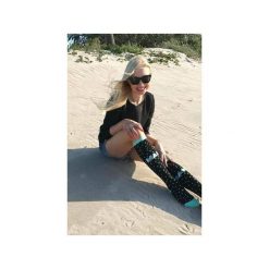 Podkolanówki Stardust Mint. Czarne skarpetki damskie Mad socks, bez wzorów, z bawełny. Za 39.00 zł.