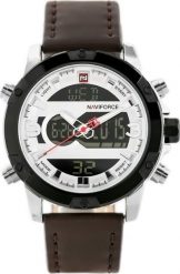 Zegarek ZEGAREK MĘSKI NAVIFORCE - NF9097 (zn043a) - brown/silver. Brązowe zegarki męskie NoName, bez wzorów. Za 85.09 zł.