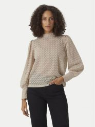 Vero Moda Bluzka Becca 10302894 Beżowy Regular Fit. Brązowe bluzki damskie Vero Moda, s, bez wzorów, z syntetyku, bez kołnierzyka, bez ramiączek. Za 119.99 zł.