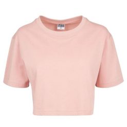 Krótka Koszulka Damska Oversize Crop. Czerwone bluzki damskie Urban Classics, m, bez wzorów, sportowe, bez kołnierzyka, bez ramiączek. Za 48.99 zł.