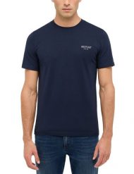 Męski T-Shirt Mustang Style Austin Dark Sapphire 1017134 4136. Niebieskie t-shirty męskie Mustang, m, bez wzorów, bez kołnierzyka, bez ramiączek. Za 69.99 zł.