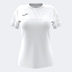 Koszulka do tenisa damska Joma Montreal. Białe bluzki damskie Joma, xs, bez wzorów, sportowe, bez kołnierzyka, bez ramiączek. Za 75.99 zł.