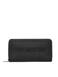 LOVE MOSCHINO Portfel JC5500PP0OLE0000 Czarny. Czarne portfele damskie Love Moschino, ze skóry. Za 390.99 zł.