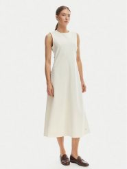 Tommy Hilfiger Sukienka codzienna WW0WW48774 Beżowy Regular Fit. Brązowe sukienki damskie Tommy Hilfiger, na co dzień, xl, bez wzorów, z bawełny, bez kołnierzyka, bez ramiączek, proste. Za 699.99 zł.