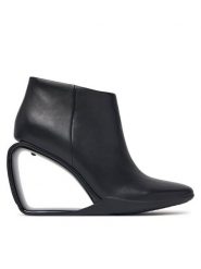 United Nude Botki Mobius Ankle Bootie Hi 1093756016 Czarny. Czarne botki damskie United Nude, bez wzorów, ze skóry, bez obcasa, na koturnie, bez zapięcia. Za 1,689.00 zł.