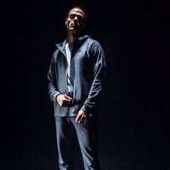 Kurtka z kapturem Kappa Igojoso. Niebieskie kurtki męskie Kappa, xl, bez wzorów, z bawełny, eleganckie, z kapturem. Za 332.95 zł.