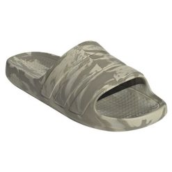 Klapki adidas Adilette Flow JI4792 zielone. Zielone klapki męskie bez wzorów, z syntetyku, bez zapięcia. Za 216.56 zł.
