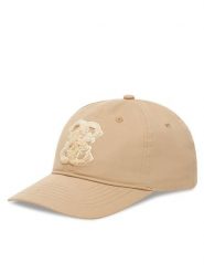 Guess Czapka z daszkiem V5YZ00 WFKN0 Beżowy. Brązowe czapki damskie Guess, z aplikacjami, z bawełny. Za 129.99 zł.