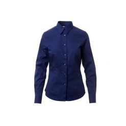 Koszula damska Payper Wear Florentia. Niebieskie koszule damskie PAYPER WEAR, bez wzorów, z bawełny, bez kołnierzyka, bez ramiączek. Za 246.00 zł.