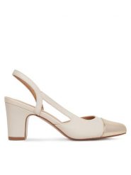 Clara Barson Sandały WS24202-01 Beżowy. Brązowe sandały damskie Clara Barson, bez wzorów, ze skóry, bez obcasa, na słupku, bez zapięcia. Za 119.99 zł.