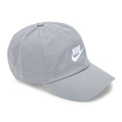 Czapka z daszkiem Nike Club Unstructured Futura Wash. Szare czapki damskie Nike, bez wzorów, sportowe. Za 119.99 zł.