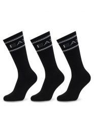 EA7 Emporio Armani Skarpety długie 7X000381 AF18572 MC419 Czarny. Czarne skarpety męskie EA7 Emporio Armani, bez wzorów, z bawełny. Za 159.99 zł.