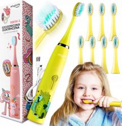 SZCZOTECZKA ELEKTRYCZNA DLA DZIECI TEETH-1 ŻÓŁTA. Żółte szczoteczki elektryczne Aquafresh. Za 243.58 zł.